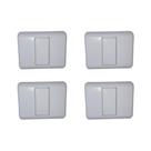 Kit C/4 - Sistema Perlex Branca (Placa 2X2 Cega 0) 30Pl0Br Kit C/4 - Sistema Perlex Branca (Placa 2X2 Cega 0) 30Pl0Br