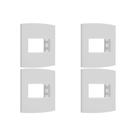 Kit C/4 - Sistema X Peesa Alfa Espelho Placa 4X2 1Ret.P3202