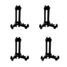 Kit C/ 4 Suporte Mini Preto Pequeno Decorativo 5,5cm Altura