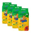 Kit C/4 Tapetes Higiênico 80x60cm Super Secão 30un Petix