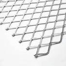 Kit C/ 4 Telas Chapa Expandida Aço Galvanizado 50cm Larg. 3 Mt Comp.