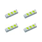 Kit C/4 - Tomada Barra Fiolux 2P+T. 20A. Tripla Cinza/Verde