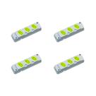 Kit C/4 - Tomada Barra Fiolux 2P+T. 20A. Tripla Cinza/Verde