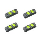 Kit C/4 - Tomada Barra Fiolux Dupla 2P+T20A Preto