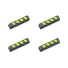 Kit C/4 - Tomada Barra Fiolux Quadrupla 20A 2 Polos+Ter...
