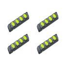 Kit C/4 - Tomada Barra Fiolux Quadrupla 2Polos+T20A Preto