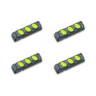 Kit C/4 - Tomada Barra Fiolux Tripla 2P 20A Preto