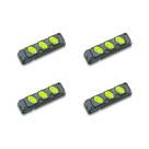 Kit C/4 - Tomada Barra Fiolux Tripla 2P 20A Preto