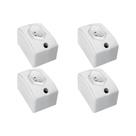 Kit C/4 - Tomada Externa Perlex 2 Polos +Terra 20A Retang...