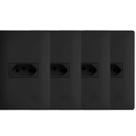 Kit c/ 4 Tomadas 10a 250v Habitat Black 4052-4 - Fame