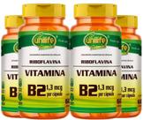 KIT C/4 Un. Suplemento Riboflavina Vitamina B2 1,3mg 60 Cápsulas - Unilife