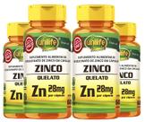 KIT C/4 Un. Suplemento Zinco Quelato Zn Puro 28mg 60 Cápsulas - Unilife