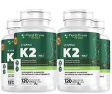 KIT C/4 Un. Vitamina K2 Mk7 Menaquinona 7 120 Cápsulas - Floral Ervas do Brasil