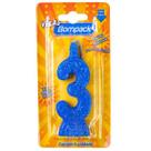 Kit c/ 4 Vela Supernumeros Bompack N3 Azul Un - Embrast