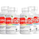 Kit C/4 Vitamina B12 Metilcobalamina Fits Life - 60 cápsulas