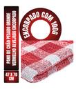 Kit C/ 40un Pano De Chão Xadrez Vermelho Encorpado Grande - Neves - Pesado 100g 47x70cm