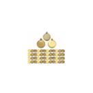 Kit c/ 48 bolas de natal decoradas mista dourado 5cm- magizi