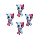 Kit C/4x Brinquedo de Pelúcia Gato Rosa-Ciano - Ty Rara