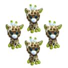 Kit C/4x Brinquedo de Pelúcia Girafa - Ty Rara