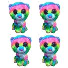 Kit C/4x Brinquedo de Pelúcia Urso Arco-íris - Ty Rara