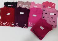 Kit C/5 Básica De Lã Blusa Menina Infantil 2 4 6 Inverno 932