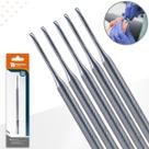 Kit c/ 5 Bisturi Goiva 206 Removedor Cutícula Unha Manicure Podologia Profissional Aço Inox