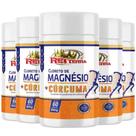 Kit C/5 Cloreto de Magnésio Cúr cu ma 60 Cáps Rei Terra