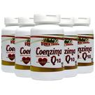 KIT C/5 Coenzima Q10 Mineral Pote 60 Cápsulas Rei Terra