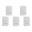 Kit C/5 - Conjunto Peesa Alfa 1505A 2 interruptores Simpl...