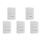Kit C/5 - Conjunto Peesa Alfa 1505A 2 interruptores Simpl...
