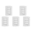 Kit C/5 - Conjunto Peesa Alfa 1507B 3 interruptores Paral... Kit C/5 - Conjunto Peesa Alfa 1507B 3 interruptores Paral...