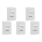 Kit C/5 - Conjunto Peesa Alfa 1543A 1 Interruptor Sim.Tomada ..