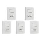 Kit C/5 - Conjunto Peesa Alfa 1543B 1 Interruptor Par.Tom...