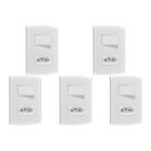Kit C/5 - Conjunto Peesa Alfa 1543B 1 Interruptor Par.Tomada ..