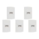 Kit C/5 - Conjunto Peesa Alfa 1545 1Tomada 20A Branco