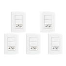 Kit C/5 - Conjunto Peesa Alfa 1548B 2 interruptores Par.T...