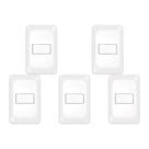 Kit C/5 - Conjunto Pial Pop 1Paralelo 10A Lgx020 Branco