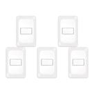 Kit C/5 - Conjunto Pial Pop 1Paralelo 10A Lgx020 Branco