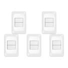 Kit C/5 - Conjunto Pial Pop Modulo Com Placa 4X2 - 2 Simp...