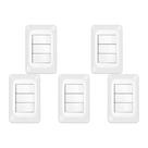Kit C/5 - Conjunto Pial Pop Modulo Com Placa 4X2 - 3 Simp... Kit C/5 - Conjunto Pial Pop Modulo Com Placa 4X2 - 3 Simp...