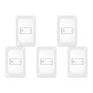 Kit C/5 - Conjunto Pial Pop Modulo Com Placa 4X2 - Bipola...