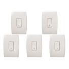 Kit C/5 - Conjunto Soprano Ilus 4X2 Branco Com Placa(1Cam... Kit C/5 - Conjunto Soprano Ilus 4X2 Branco Com Placa(1Cam...