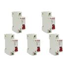 Kit C/5 - Disjuntor Steck Din Unipolar 70A Sd61 C4,5Ka Kit C/5 - Disjuntor Steck Din Unipolar 70A Sd61 C4,5Ka
