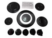 Kit C/ 5 Espalha Chama 5 Botão 20 Borracha Da Trempe Fischer