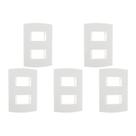 Kit C/5 - Espelho Placa Peesa Alfa P1504 4X2 2Modulo Dist...