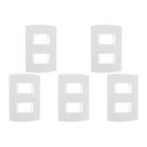 Kit C/5 - Espelho Placa Peesa Alfa P1504 4X2 2Modulo Dist... Kit C/5 - Espelho Placa Peesa Alfa P1504 4X2 2Modulo Dist...