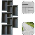 Kit c 5 Forma Molde Matriz p Tijolinho Concreto Fácil Economico Bloquete Calçada 20x10x4 Piso Rua Lajota
