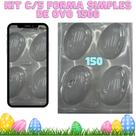 Kit C/5 Forma Simples De Ovo 150G 4 Cavidades Sem Silicone
