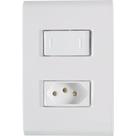 Kit c/ 5 int simples + tomada 20a c/ placa 4 x 2 liz tramontina