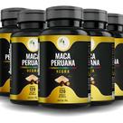 KIT C/5 Ma ca Perua na Negra Premium 500 mg 120 Cáps - Fits Life